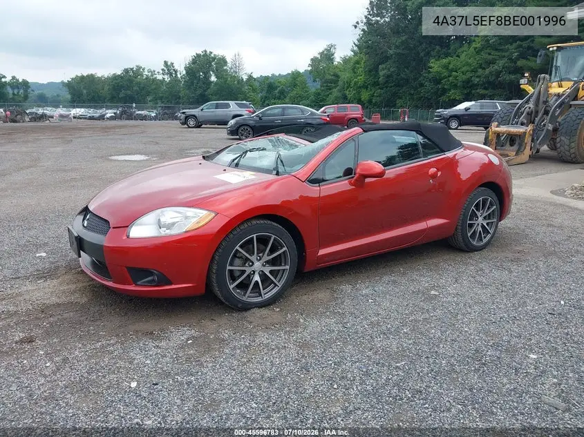 2011 Mitsubishi Eclipse Gs Sport VIN: 4A37L5EF8BE001996 Lot: 45596783