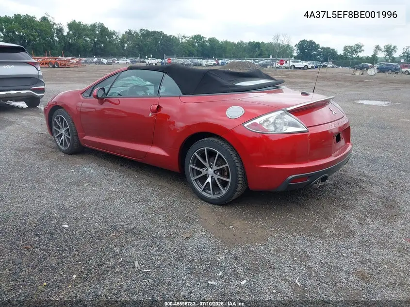 2011 Mitsubishi Eclipse Gs Sport VIN: 4A37L5EF8BE001996 Lot: 45596783