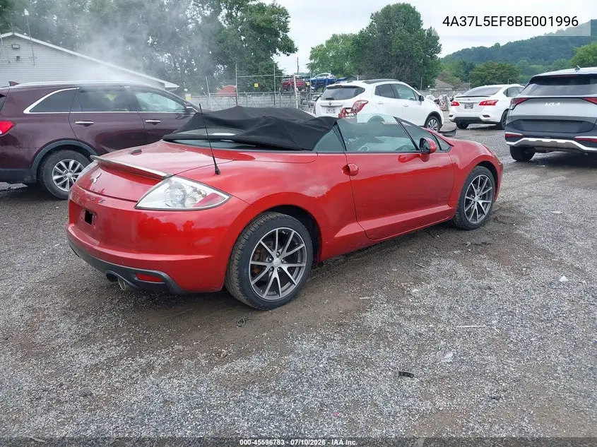 2011 Mitsubishi Eclipse Gs Sport VIN: 4A37L5EF8BE001996 Lot: 45596783