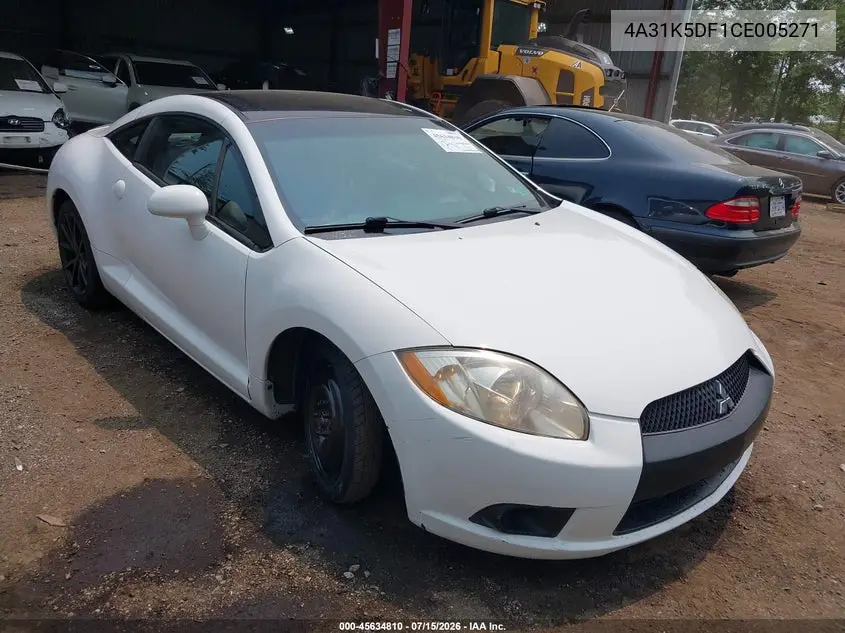 2012 Mitsubishi Eclipse Gs/Gs Sport/Se VIN: 4A31K5DF1CE005271 Lot: 45634810