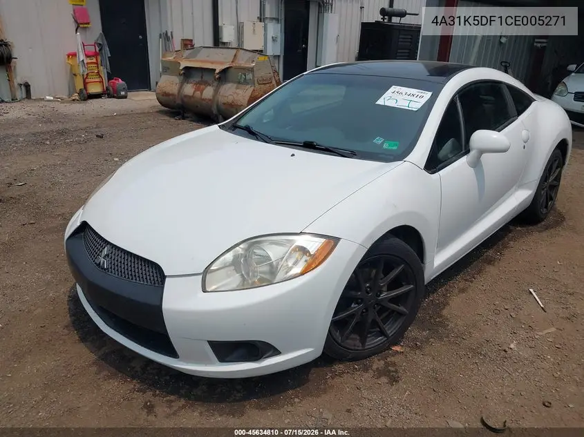 2012 Mitsubishi Eclipse Gs/Gs Sport/Se VIN: 4A31K5DF1CE005271 Lot: 45634810