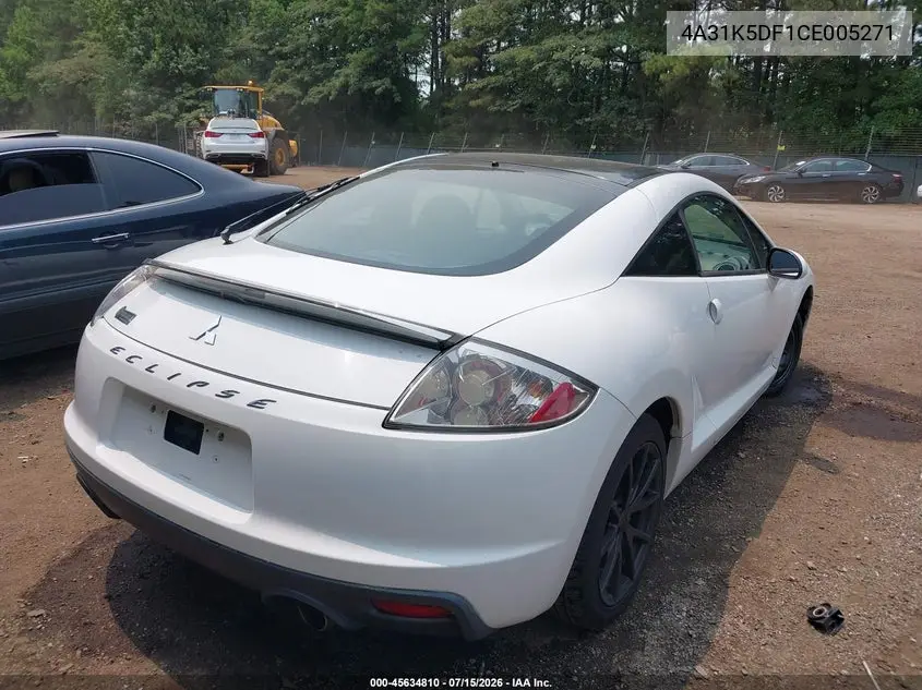 2012 Mitsubishi Eclipse Gs/Gs Sport/Se VIN: 4A31K5DF1CE005271 Lot: 45634810