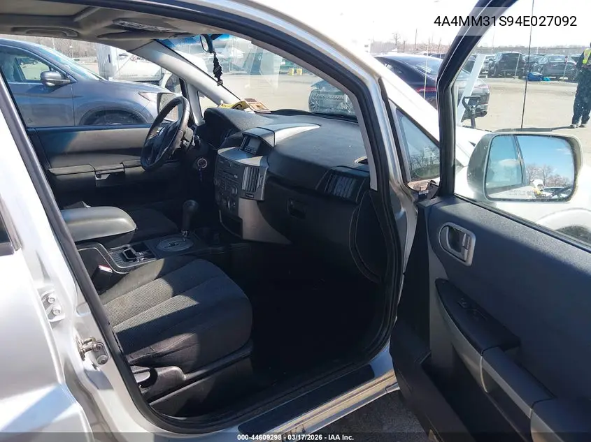 2004 Mitsubishi Endeavor Xls VIN: 4A4MM31S94E027092 Lot: 44609298