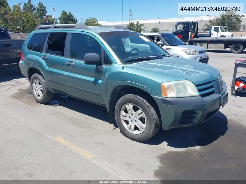 2004 Mitsubishi Endeavor Ls VIN: 4A4MM21SX4E020730 Lot: 45317934