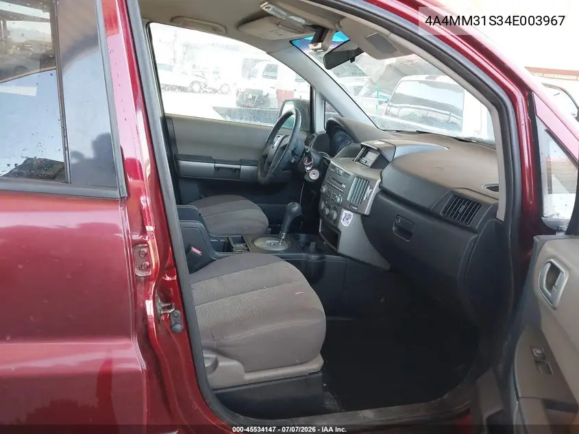 2004 Mitsubishi Endeavor Xls VIN: 4A4MM31S34E003967 Lot: 45534147