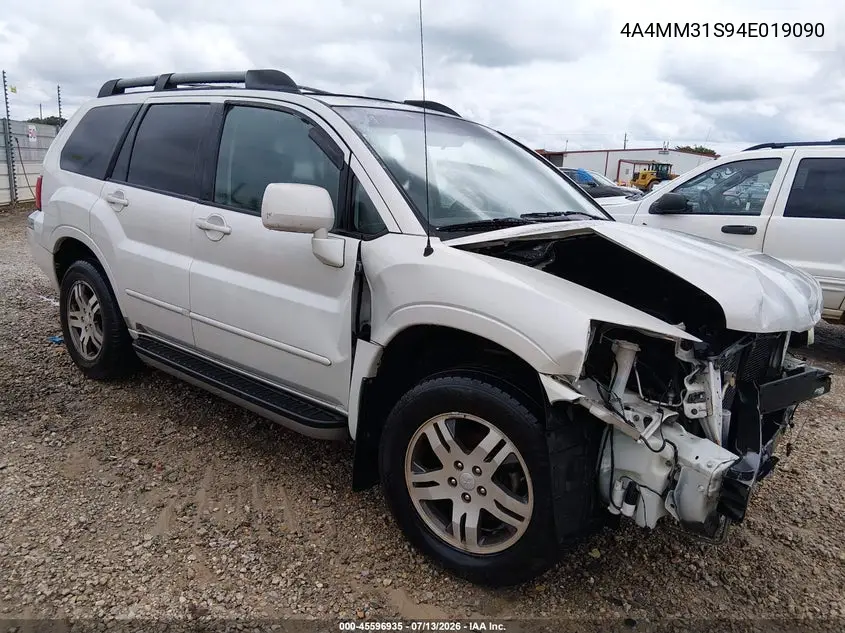 2004 Mitsubishi Endeavor Xls VIN: 4A4MM31S94E019090 Lot: 45596935