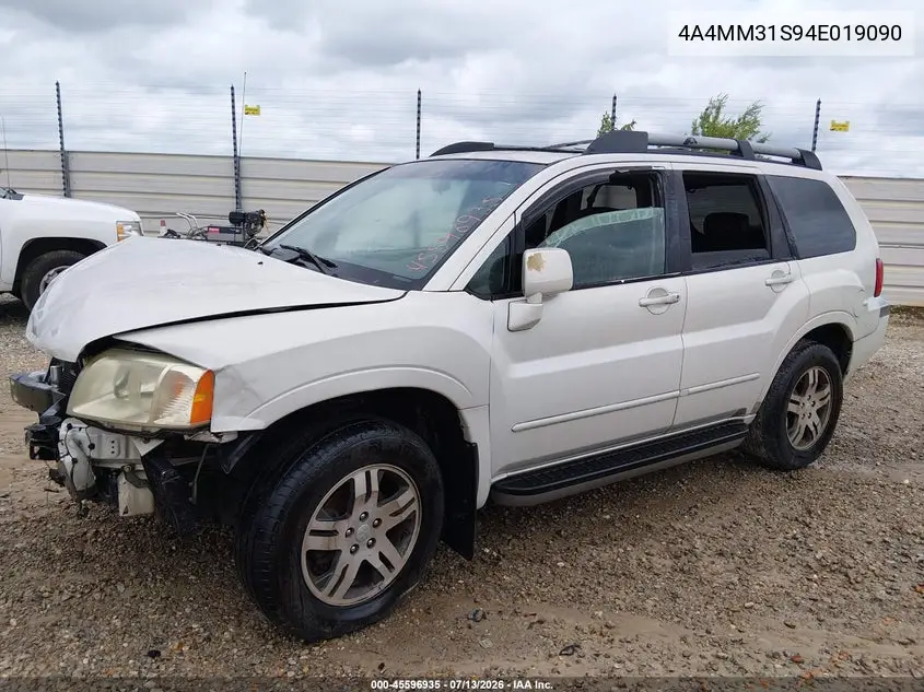2004 Mitsubishi Endeavor Xls VIN: 4A4MM31S94E019090 Lot: 45596935