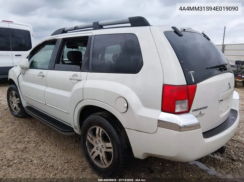 2004 Mitsubishi Endeavor Xls VIN: 4A4MM31S94E019090 Lot: 45596935