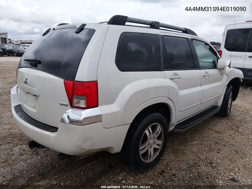 2004 Mitsubishi Endeavor Xls VIN: 4A4MM31S94E019090 Lot: 45596935