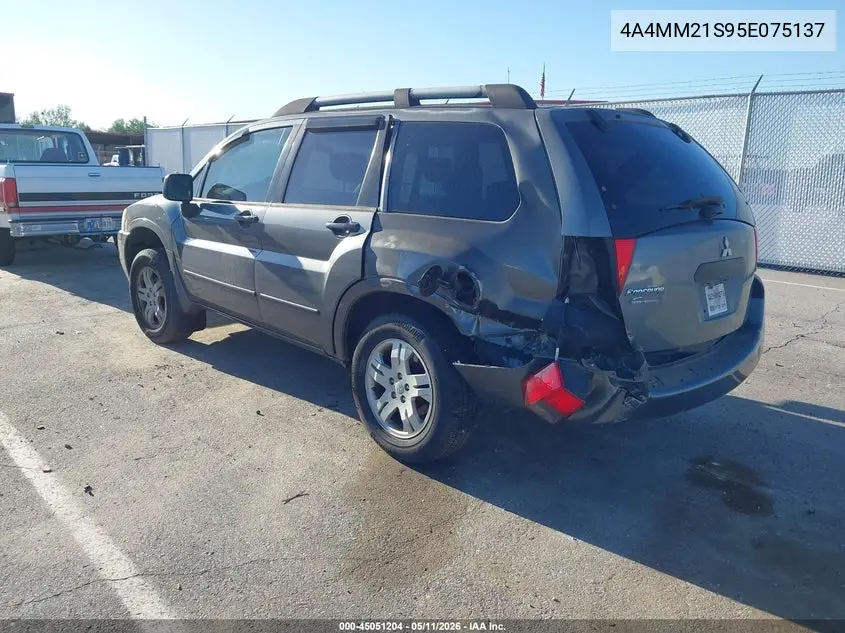 2005 Mitsubishi Endeavor Ls VIN: 4A4MM21S95E075137 Lot: 45051204