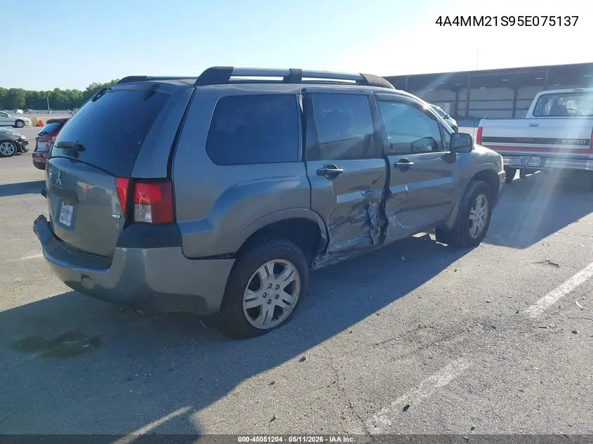 2005 Mitsubishi Endeavor Ls VIN: 4A4MM21S95E075137 Lot: 45051204