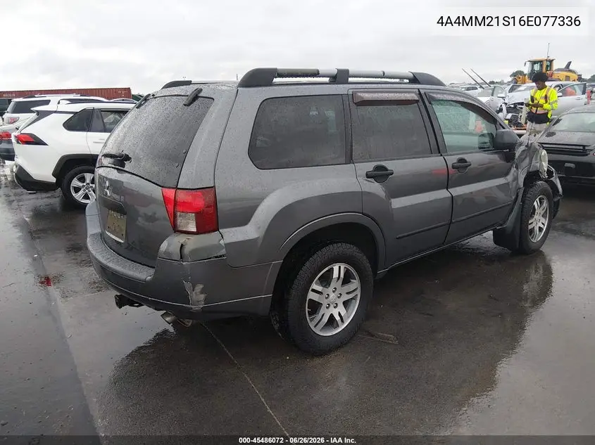 2006 Mitsubishi Endeavor Ls VIN: 4A4MM21S16E077336 Lot: 45486072