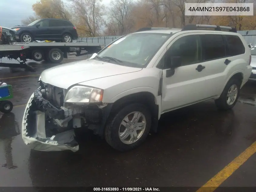 2007 Mitsubishi Endeavor Ls VIN: 4A4MN21S97E043868 Lot: 31653893
