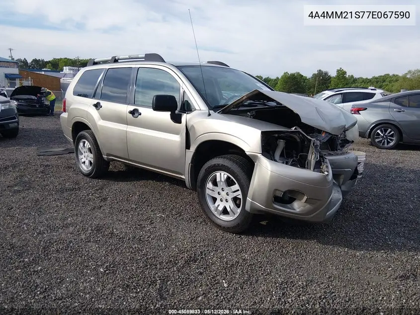 2007 Mitsubishi Endeavor Ls VIN: 4A4MM21S77E067590 Lot: 45089833