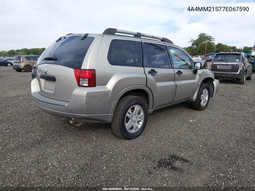 2007 Mitsubishi Endeavor Ls VIN: 4A4MM21S77E067590 Lot: 45089833