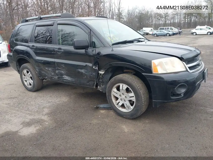 2008 Mitsubishi Endeavor Ls VIN: 4A4MM21S08E038272 Lot: 44551374