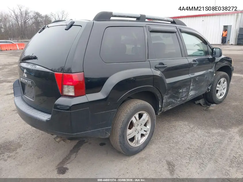 2008 Mitsubishi Endeavor Ls VIN: 4A4MM21S08E038272 Lot: 44551374
