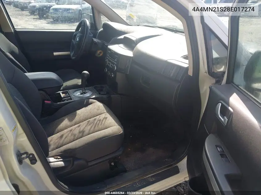 2008 Mitsubishi Endeavor Ls VIN: 4A4MN21S28E017274 Lot: 44685264