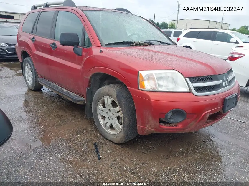 2008 Mitsubishi Endeavor Ls VIN: 4A4MM21S48E032247 Lot: 45390138