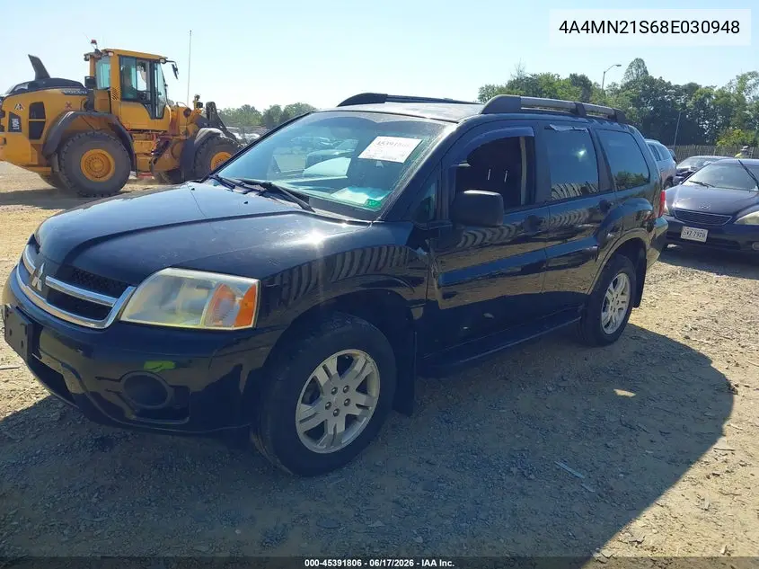 2008 Mitsubishi Endeavor Ls VIN: 4A4MN21S68E030948 Lot: 45391806