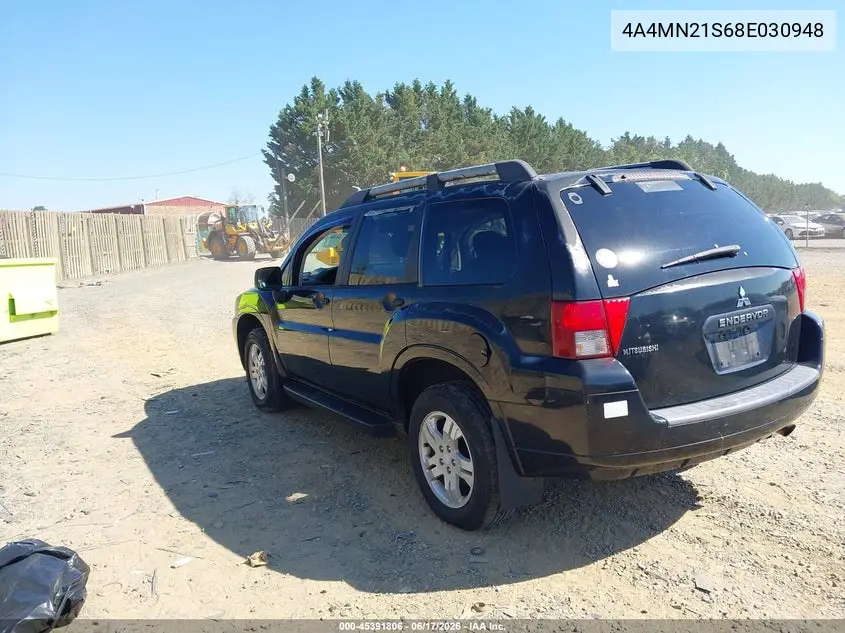 2008 Mitsubishi Endeavor Ls VIN: 4A4MN21S68E030948 Lot: 45391806