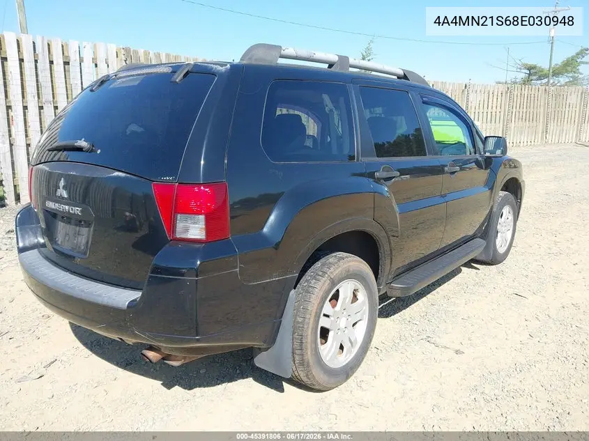 2008 Mitsubishi Endeavor Ls VIN: 4A4MN21S68E030948 Lot: 45391806