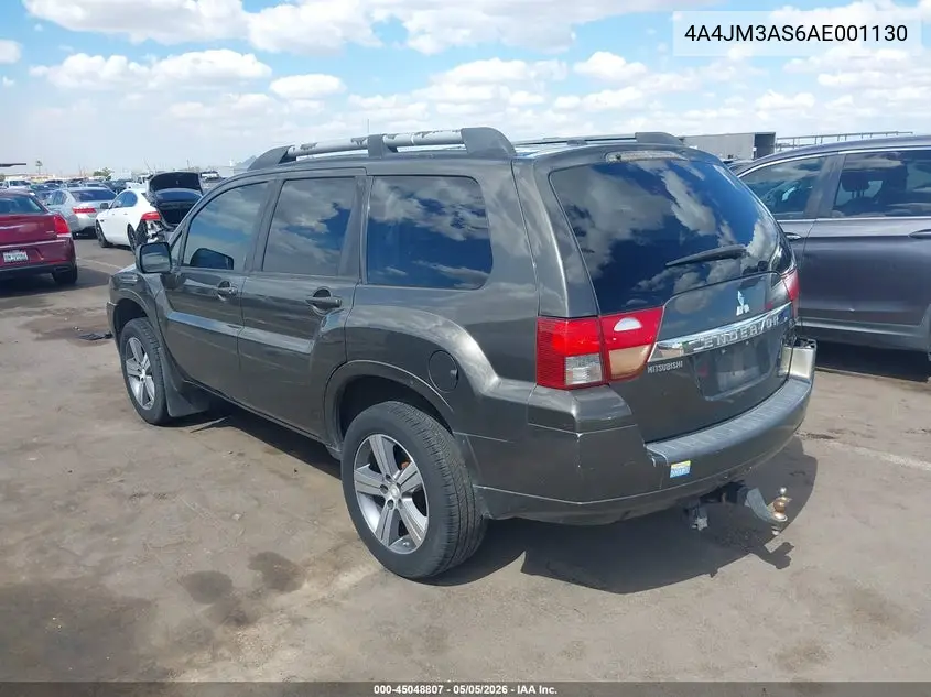 2010 Mitsubishi Endeavor Se VIN: 4A4JM3AS6AE001130 Lot: 45048807