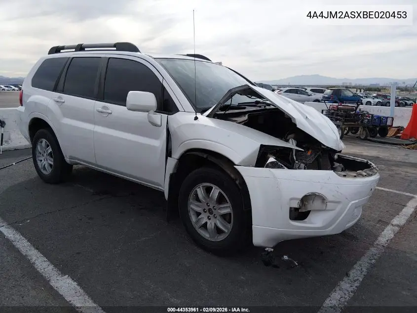2011 Mitsubishi Endeavor Ls VIN: 4A4JM2ASXBE020453 Lot: 44353961