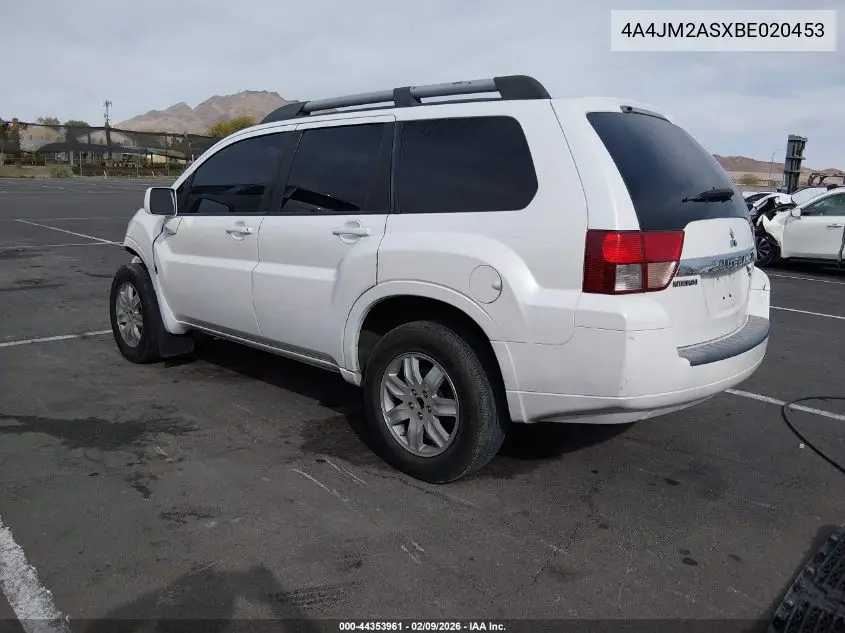 2011 Mitsubishi Endeavor Ls VIN: 4A4JM2ASXBE020453 Lot: 44353961