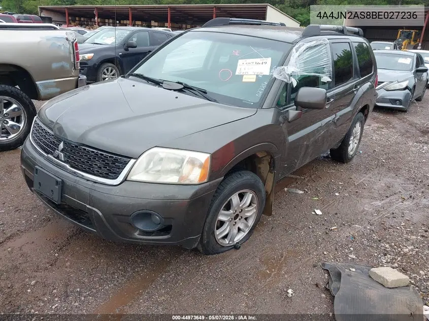2011 Mitsubishi Endeavor VIN: 4A4JN2AS8BE027236 Lot: 44973649