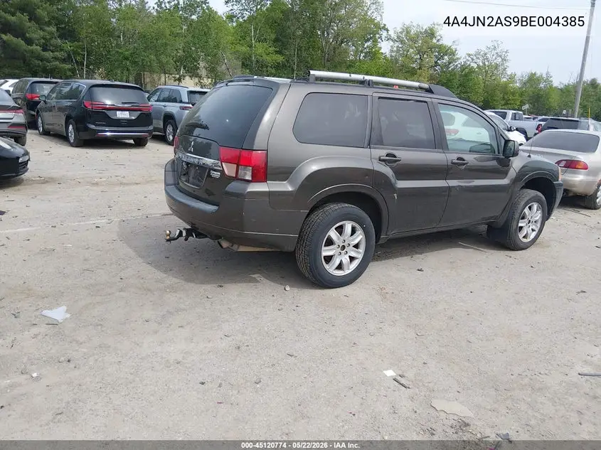 2011 Mitsubishi Endeavor VIN: 4A4JN2AS9BE004385 Lot: 45120774