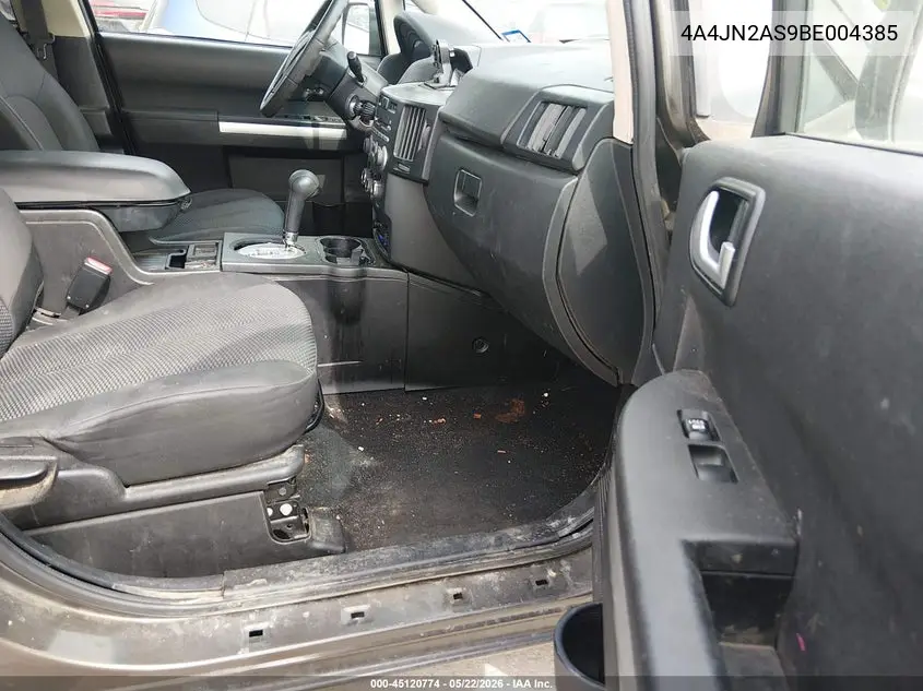 2011 Mitsubishi Endeavor VIN: 4A4JN2AS9BE004385 Lot: 45120774
