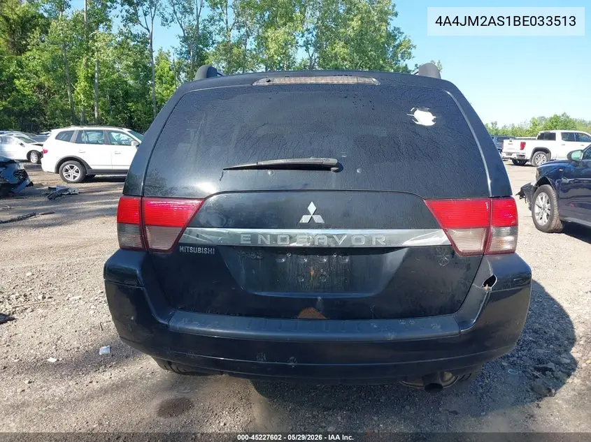 2011 Mitsubishi Endeavor Ls VIN: 4A4JM2AS1BE033513 Lot: 45227602