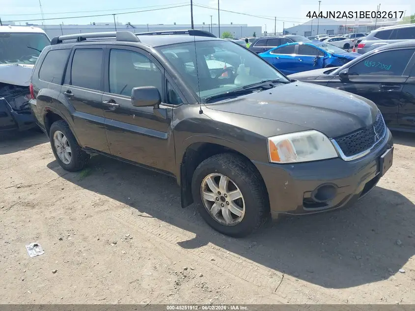 2011 Mitsubishi Endeavor VIN: 4A4JN2AS1BE032617 Lot: 45251912