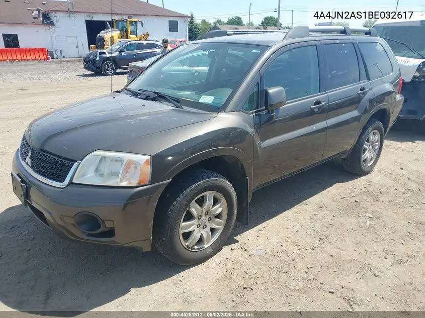 2011 Mitsubishi Endeavor VIN: 4A4JN2AS1BE032617 Lot: 45251912