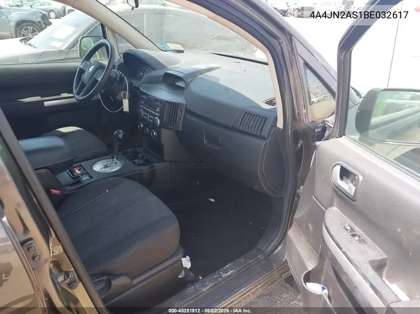 2011 Mitsubishi Endeavor VIN: 4A4JN2AS1BE032617 Lot: 45251912