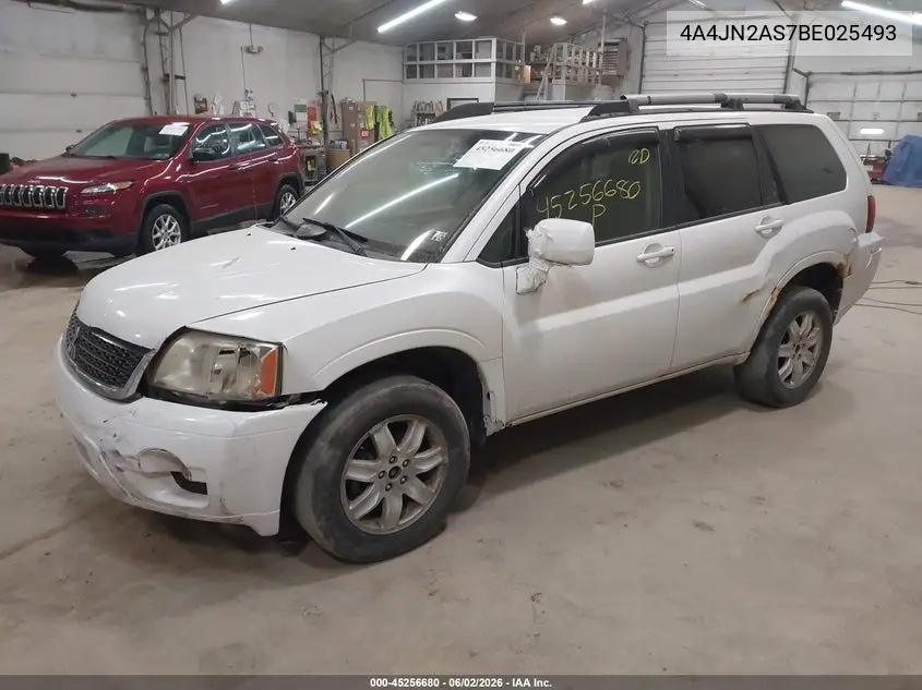 2011 Mitsubishi Endeavor Ls VIN: 4A4JN2AS7BE025493 Lot: 45256680