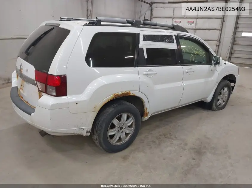 2011 Mitsubishi Endeavor Ls VIN: 4A4JN2AS7BE025493 Lot: 45256680