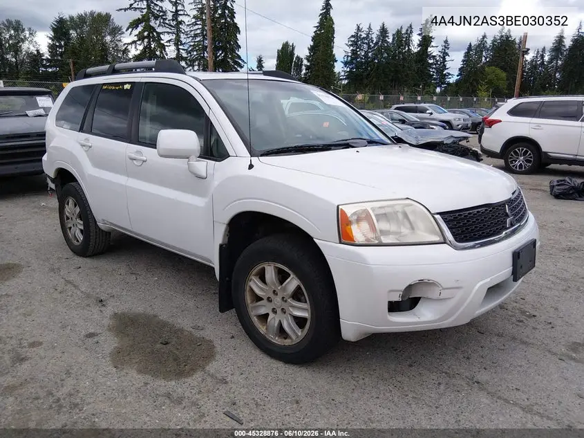 2011 Mitsubishi Endeavor VIN: 4A4JN2AS3BE030352 Lot: 45328876