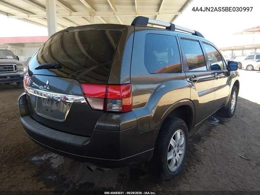 2011 Mitsubishi Endeavor VIN: 4A4JN2AS5BE030997 Lot: 45493031