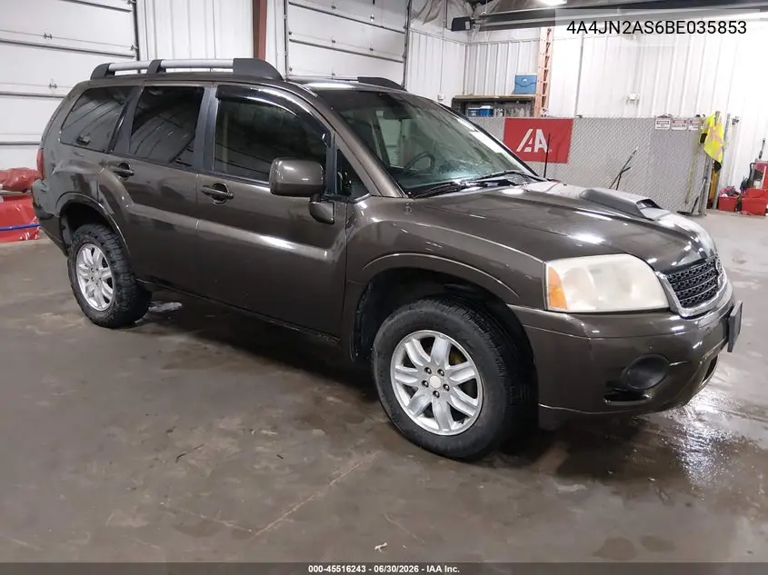 2011 Mitsubishi Endeavor VIN: 4A4JN2AS6BE035853 Lot: 45516243