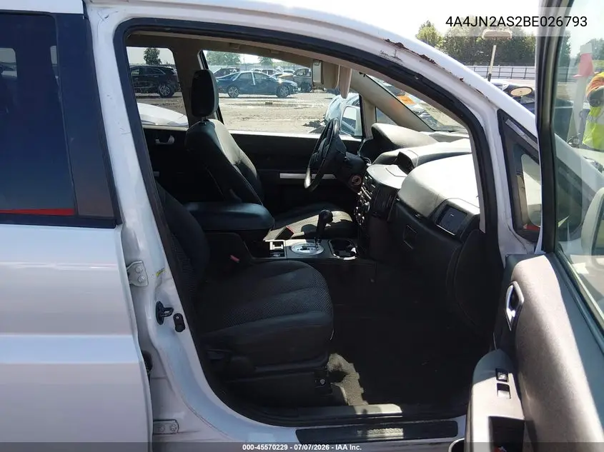 2011 Mitsubishi Endeavor VIN: 4A4JN2AS2BE026793 Lot: 45570229