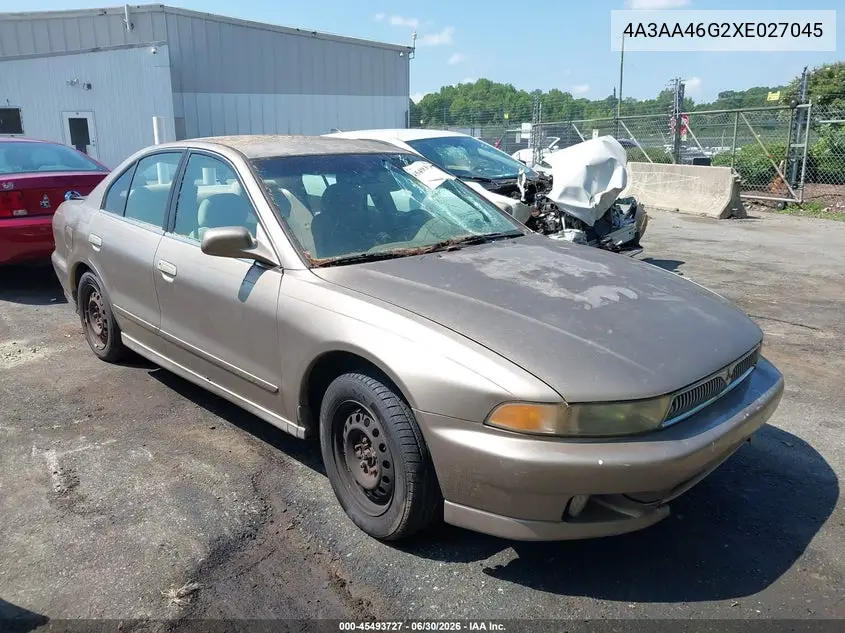1999 Mitsubishi Galant Es VIN: 4A3AA46G2XE027045 Lot: 45493727