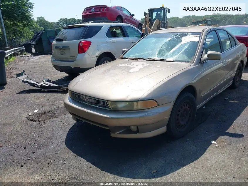 1999 Mitsubishi Galant Es VIN: 4A3AA46G2XE027045 Lot: 45493727