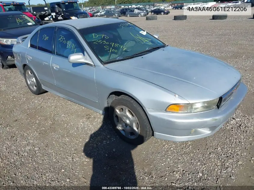2001 Mitsubishi Galant Es VIN: 4A3AA46G61E212206 Lot: 43369766