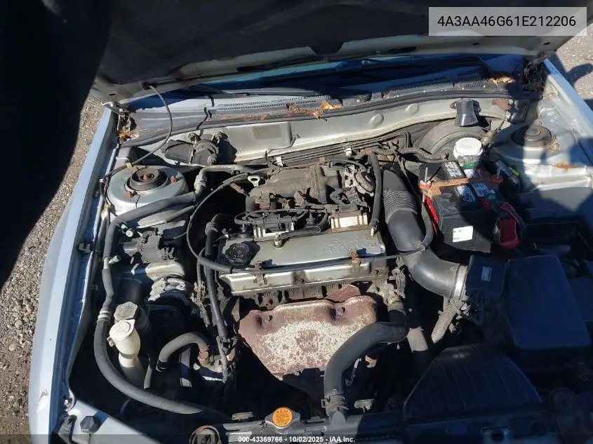 2001 Mitsubishi Galant Es VIN: 4A3AA46G61E212206 Lot: 43369766