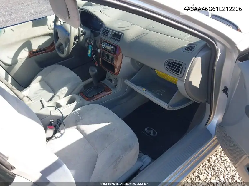 2001 Mitsubishi Galant Es VIN: 4A3AA46G61E212206 Lot: 43369766
