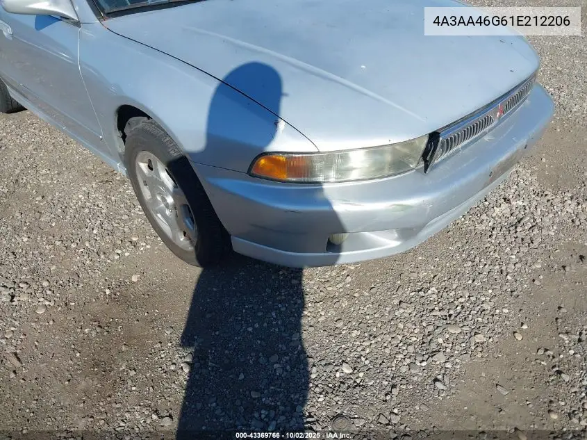 2001 Mitsubishi Galant Es VIN: 4A3AA46G61E212206 Lot: 43369766