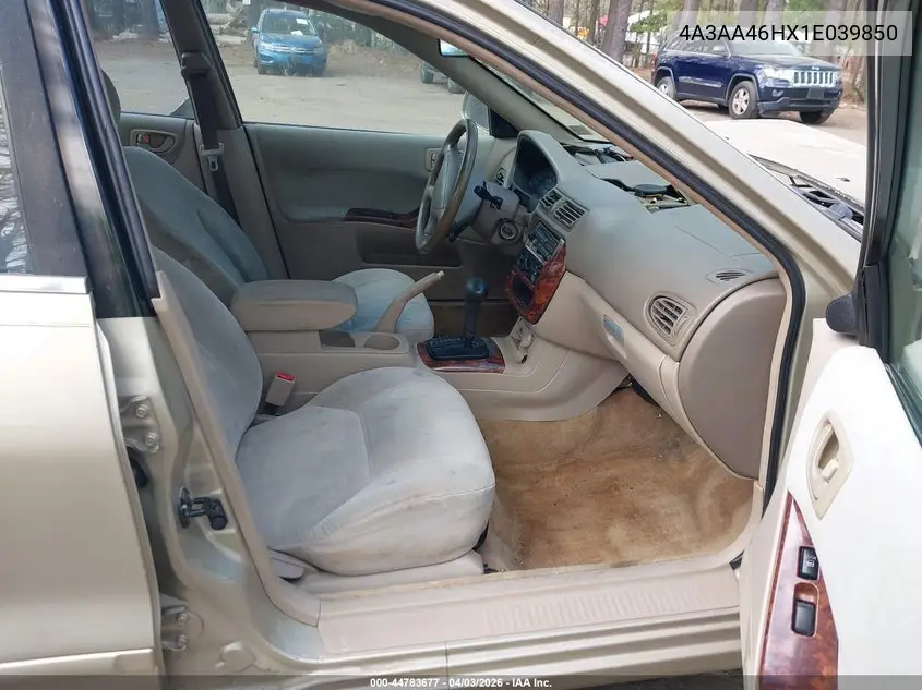 2001 Mitsubishi Galant Es V6/Gtz VIN: 4A3AA46HX1E039850 Lot: 44783677