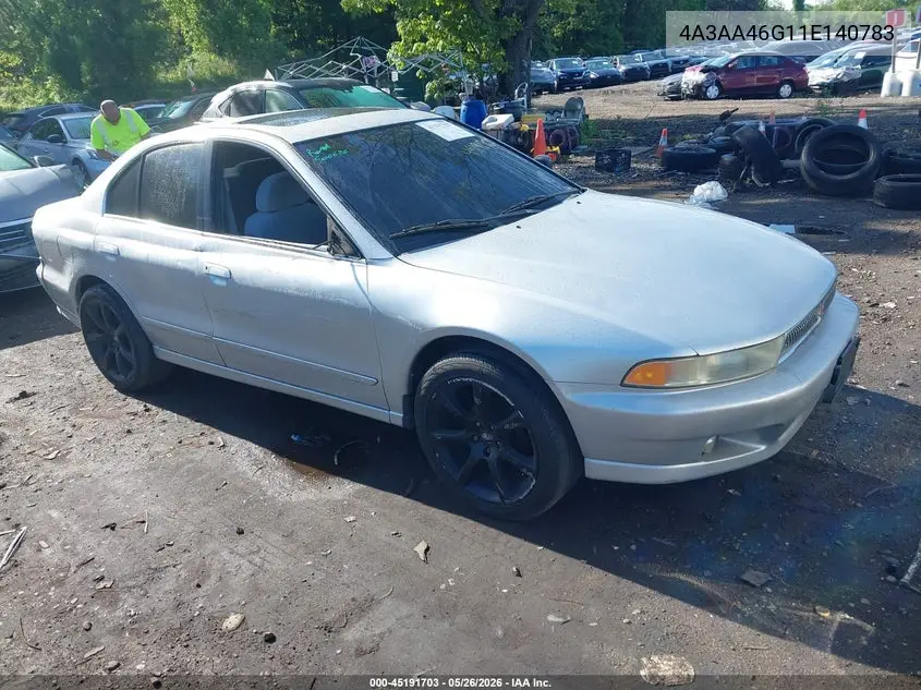 2001 Mitsubishi Galant Es VIN: 4A3AA46G11E140783 Lot: 45191703